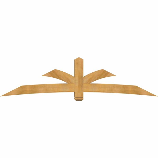 Ekena Millwork Davenport Rough Sawn Timber Gable Bracket, Western Red Cedar, 108"W x 27"H x 6"D x 6"F, 6/12 Pitch GBW108X27X0606DAV00RWR - main